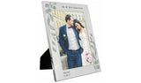 Argos Personalised Message Botanical Photo Frame - Silver - 22x17cm- Buy online at McGrocer