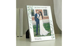 Silver botanical photo frame 22x17cm - British product