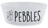 Argos Personalised Plastic Scribble Cat Bowl 12 x 12 x 4.8 cm- Buy online at McGrocer