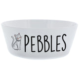 Argos Personalised Plastic Scribble Cat Bowl 12 x 12 x 4.8 cm- Buy online at McGrocer