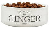 Argos Personalised Message White Ceramic Medium Dog Bowl- Buy online at McGrocer