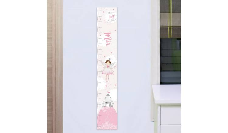 Fairy princess height chart personalised vinyl 110cm, imported from the UK