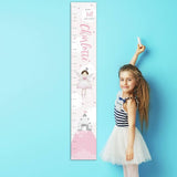 Fairy princess height chart personalised vinyl 110cm, imported from the UK