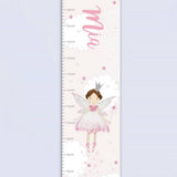 Fairy princess height chart personalised vinyl 110cm, imported from the UK