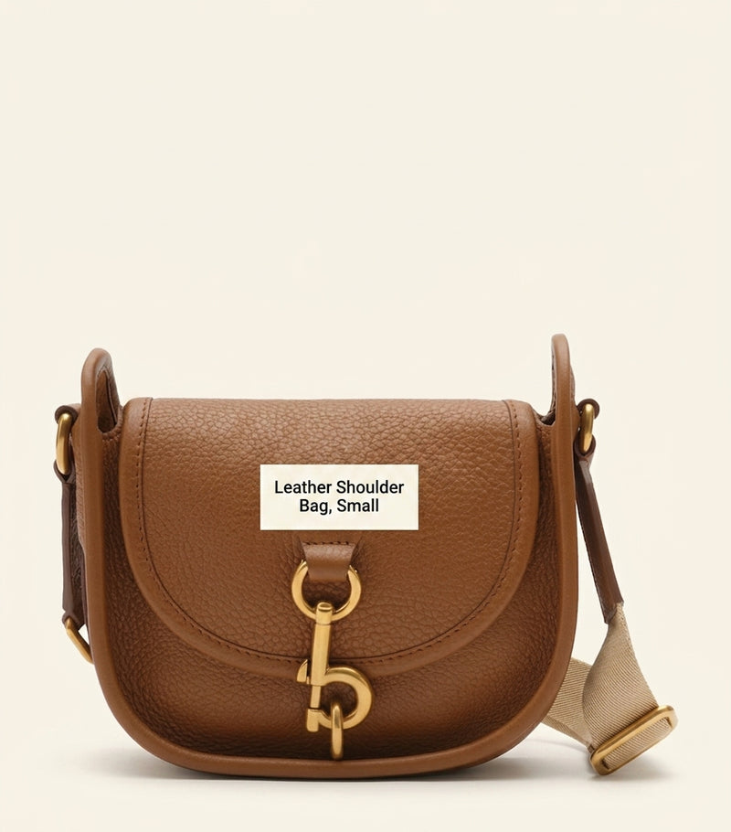Burberry Mini Calfskin B Clip Messenger Bag, imported from the UK