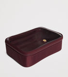 Harrods clear cosmetic bag with gold-tone hardware, UK version