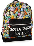 Vanilla Underground Pokemon backpack multi character print, imported from the UK