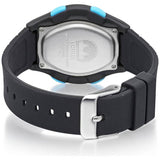 Lorus boys digital watch black blue resin silicone strap (British brand)