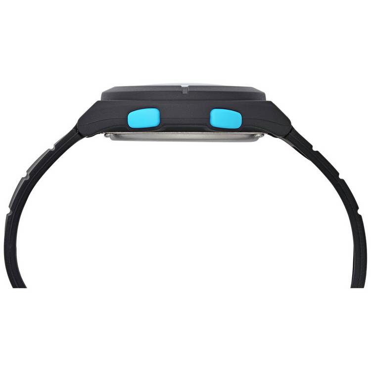 Lorus boys digital watch black blue resin silicone strap (British brand)
