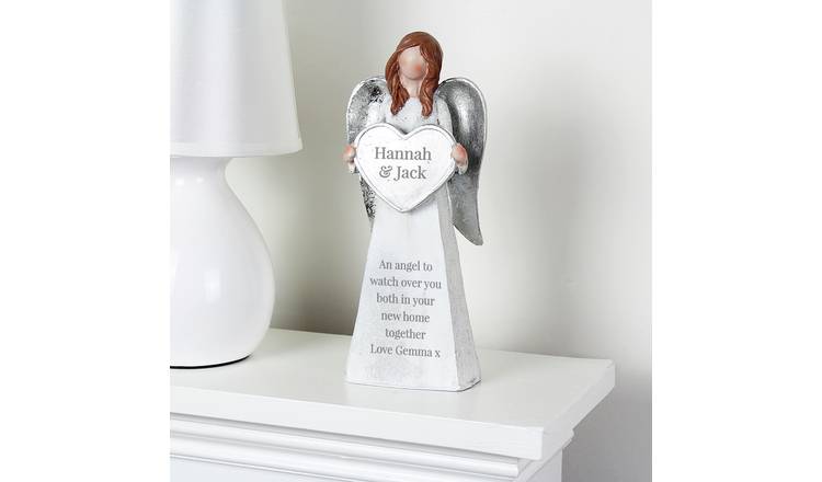 Personalised resin angel ornament 23cm, UK version