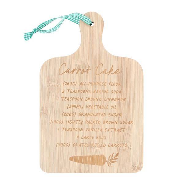 Something Different Carrot Cake Recipe Bamboo Cutting Board 25cm (British brand)
