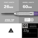 Target Luke Littler 22g brass darts set UK version