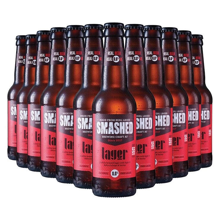 Smashed Drynks non-alcoholic variety pack 12x330ml, imported from the UK