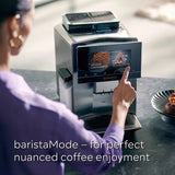 Siemens EQ900+ coffee machine silver, imported from the UK