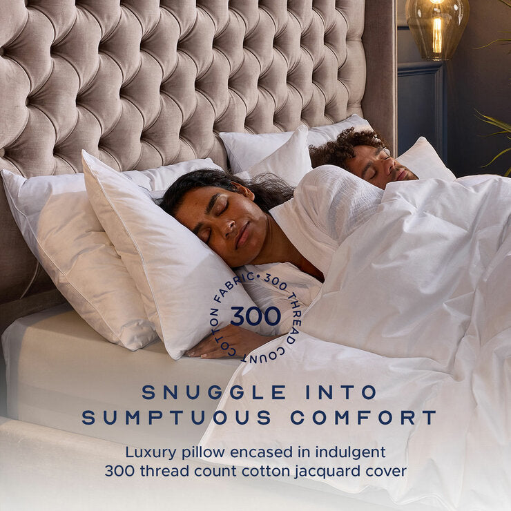 Snuggledown Hungarian goose down pillow with cotton cover, UK version