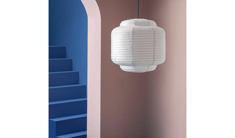 Habitat Cirro White paper lampshade 45cm - British product