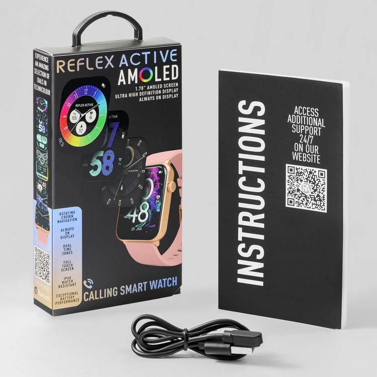 Reflex Active pink smart watch, imported from the UK