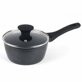 Salter 16cm aluminium saucepan with glass lid (British brand)