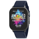 Reflex Active Series 29 AMOLED smartwatch navy silicone strap, imported from the UK