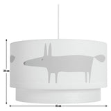 Habitat Mr Fox 2-tier lampshade 45cm - British product