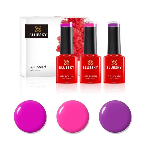 Bluesky Mini Trio Set Party Pinks 3 x 5ml - British product