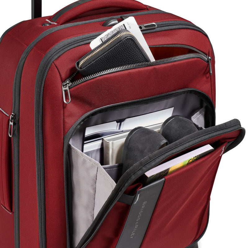 Briggs & Riley ZDX 53cm carry-on spinner suitcase in Brick (British brand)
