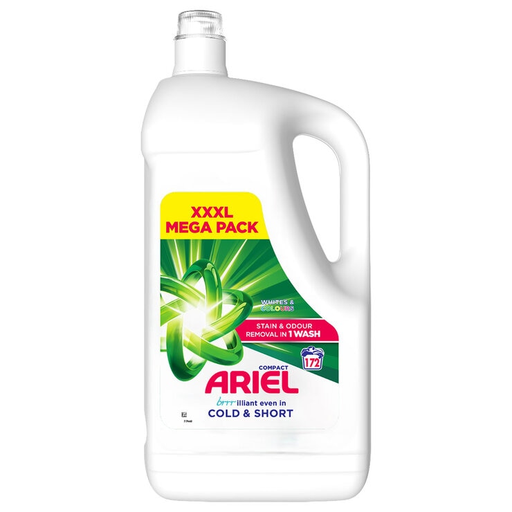 Ariel laundry liquid 172 wash 4.988L - British product