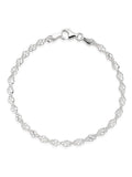 Sterling silver twist bracelet 19cm (British brand)