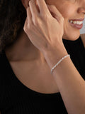Sterling silver twist bracelet 19cm (British brand)
