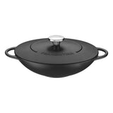 Tramontina enamelled cast iron wok 32cm 5.0L (British brand)