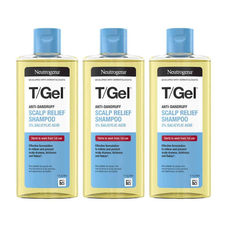 Neutrogena T/Gel anti-dandruff shampoo 3 x 250ml - British product