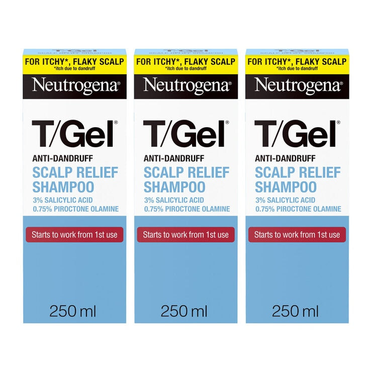 Neutrogena T/Gel anti-dandruff shampoo 3 x 250ml - British product