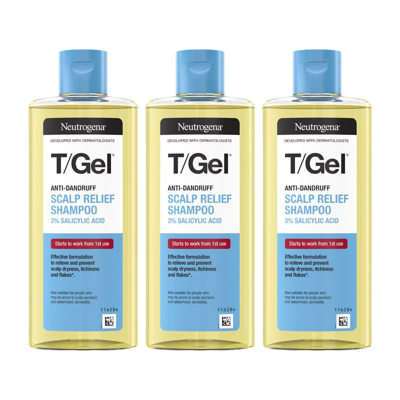 Neutrogena T/Gel anti-dandruff shampoo 3 x 250ml - British product