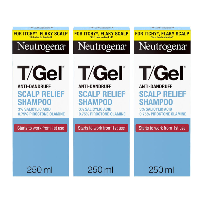 Neutrogena T/Gel anti-dandruff shampoo 3 x 250ml - British product