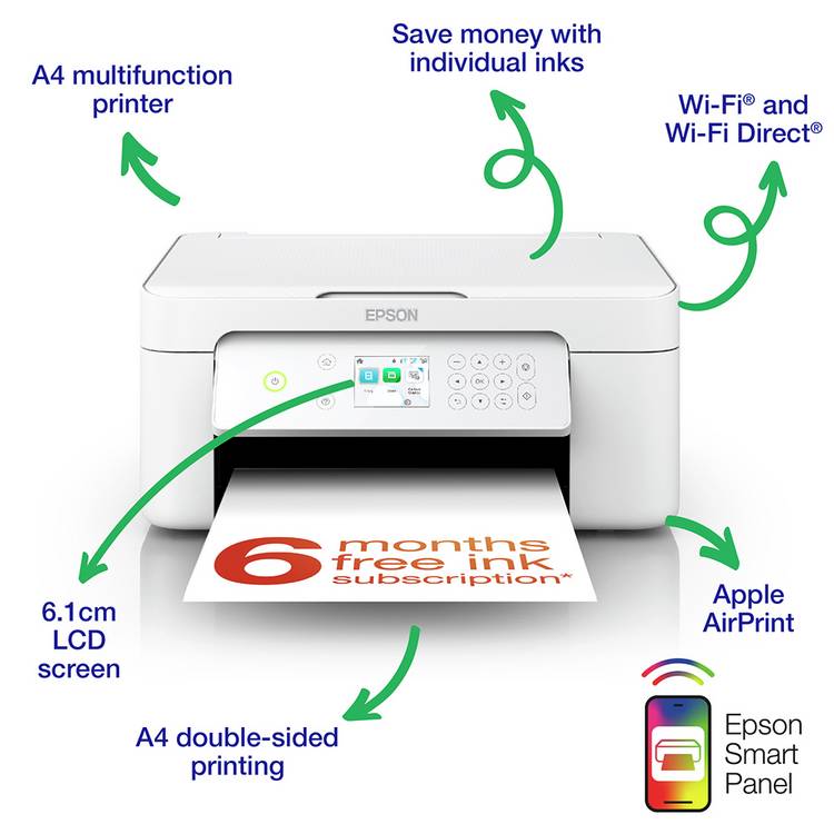 Epson XP-4205 all-in-one printer with scanner (British brand)