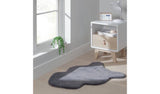 Argos Habitat Supersoft Faux Fur Grey Shaggy Rug - 60x90cm- Buy online at McGrocer