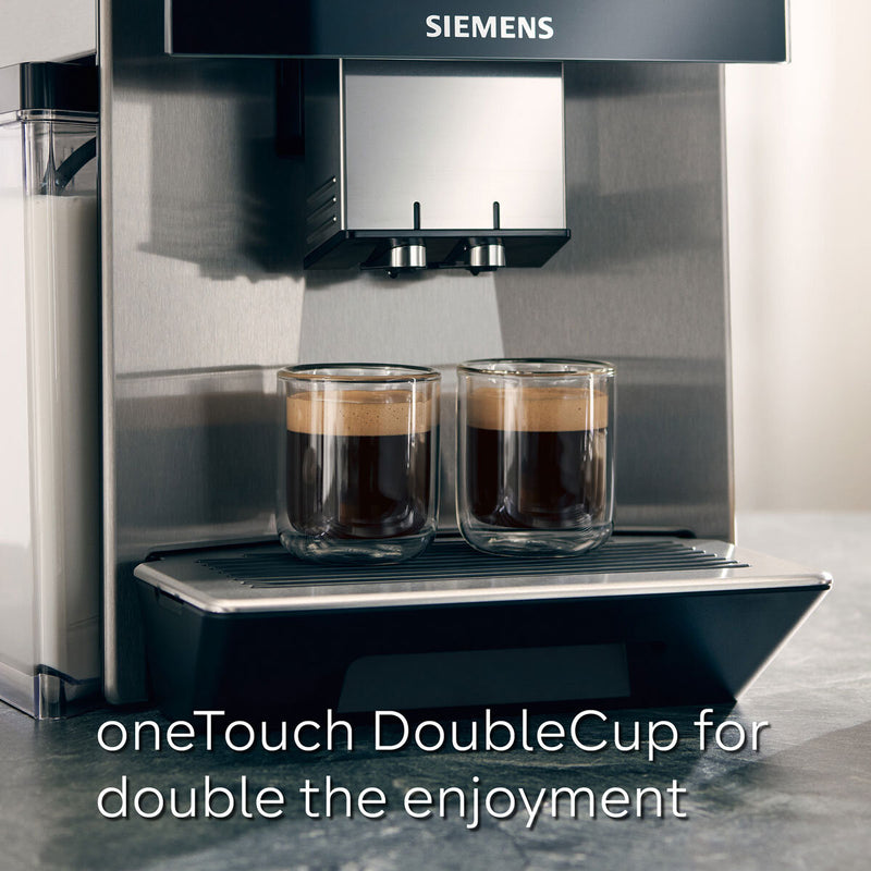 Siemens EQ900+ coffee machine silver, imported from the UK