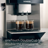 Siemens EQ900+ coffee machine silver, imported from the UK