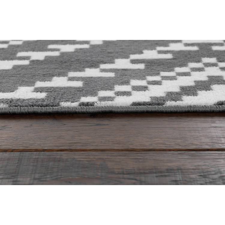 Habitat geometric grey rug 120x170cm, imported from the UK