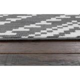 Habitat geometric grey rug 120x170cm, imported from the UK