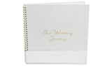 Amore wedding journal pastel grey floral cover - British product