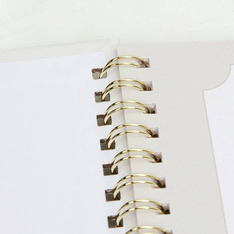 Amore wedding journal pastel grey floral cover - British product