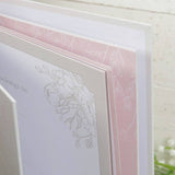Amore wedding journal pastel grey floral cover - British product