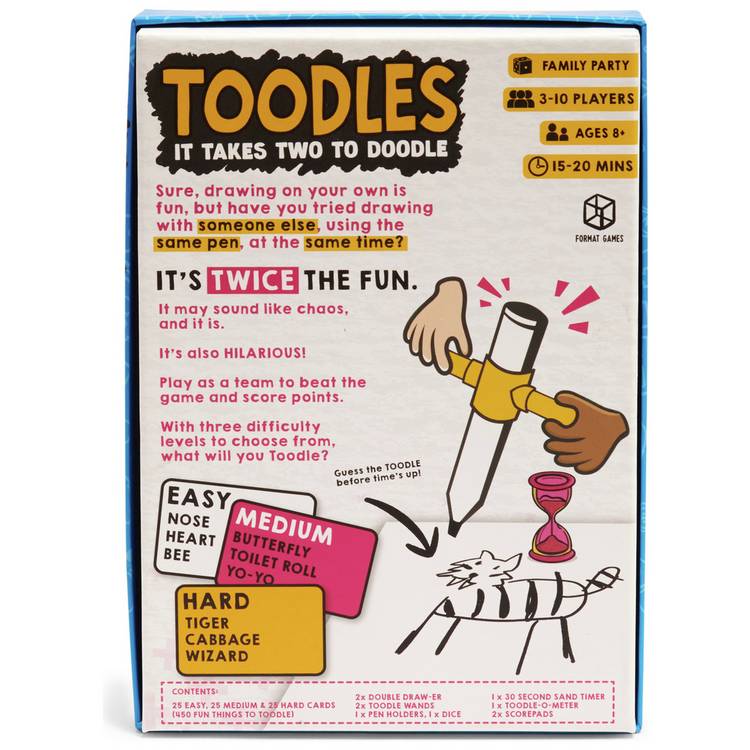 Toodles cooperative drawing game for families - British product