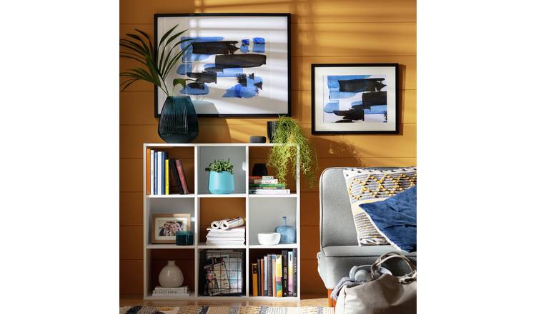 Argos Home Squares 9 Cube Storage Unit white - British product