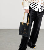 Schiaparelli leather face top-handle bag - British product