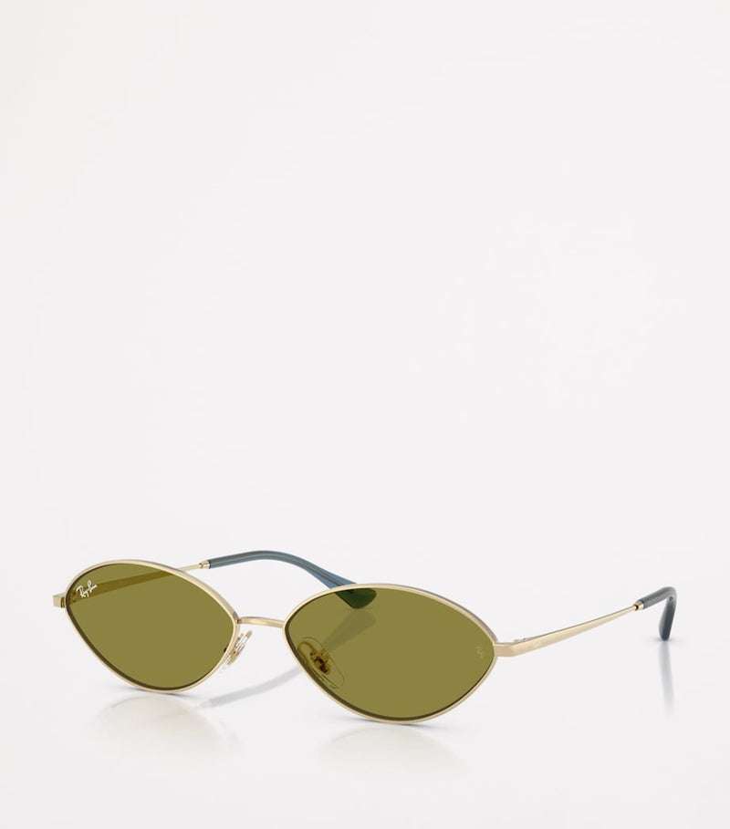Ray-Ban Kai Bio-Based Oval Sunglasses, imported from the UK