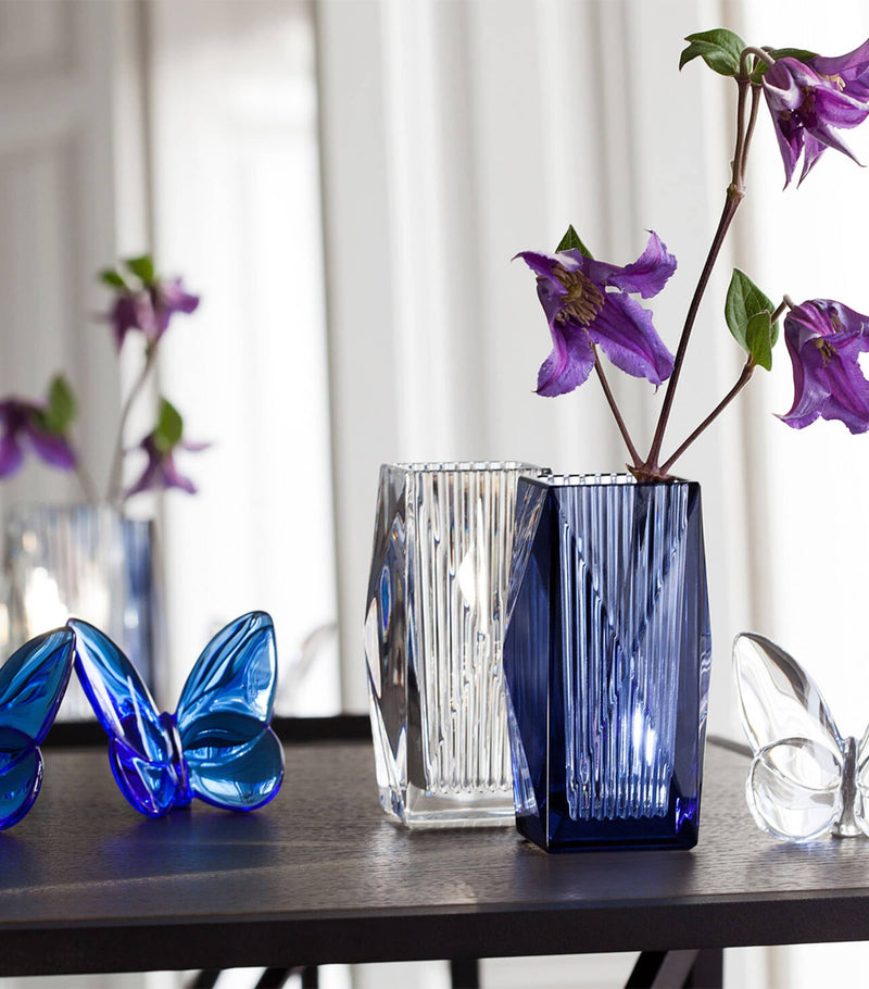 Baccarat Papillon Lucky Butterfly Blue Ornament - British product