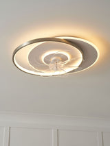 Next Cascade Ingram Satin Brass LED Ceiling Fan Light 50cm- Buy online at McGrocer