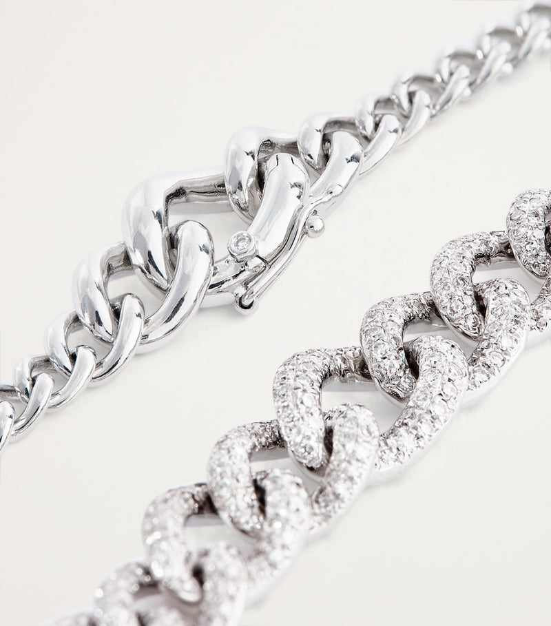 SHAY pavé white gold diamond bracelet, UK version